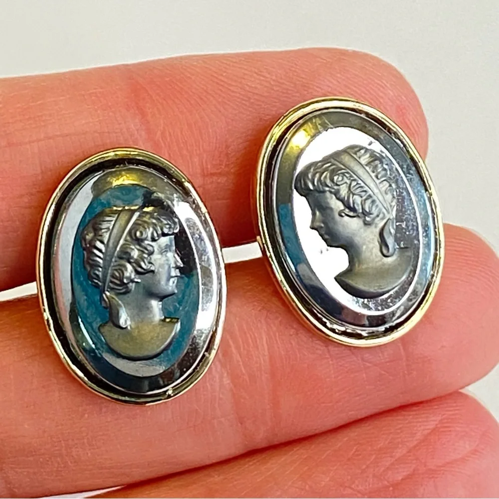 Vintage hematite cameo